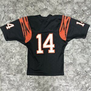 Vintage Cincinnati Bengals Jersey Ken Anderson Saxon Athletic Size Small Black